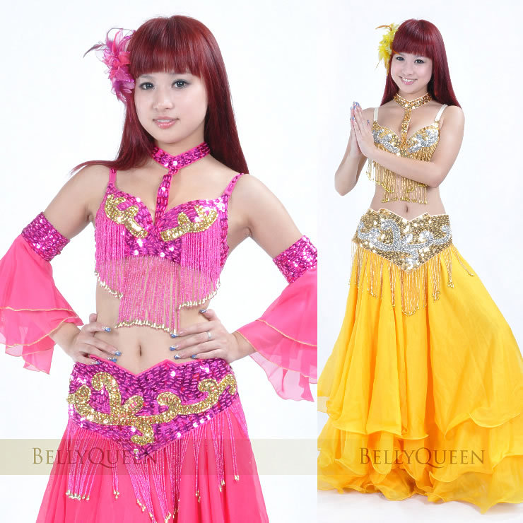 Dancewear Polyester Belly Dancer Costumes For Ladies More Colors